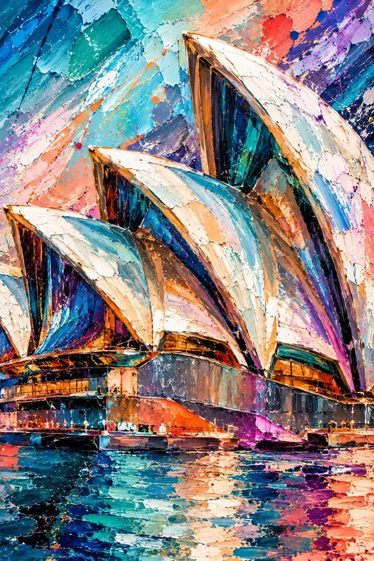 Abstract World Landmark Art Collections