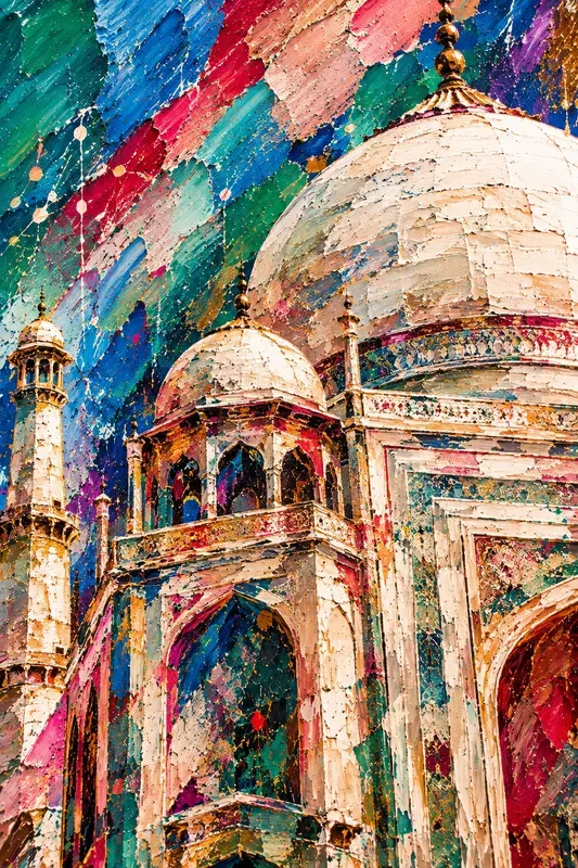 Abstract World Landmark Art Collections