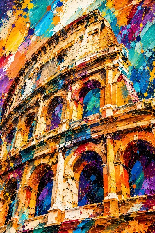 Abstract World Landmark Art Collections