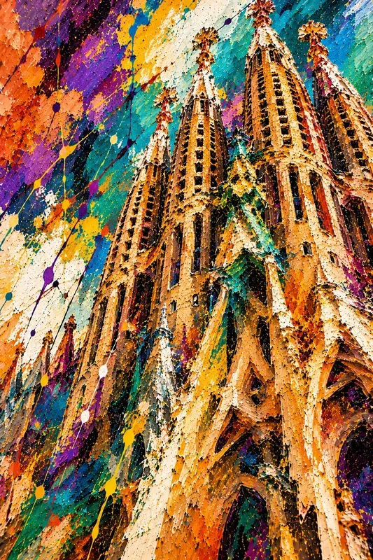 Abstract World Landmark Art Collections