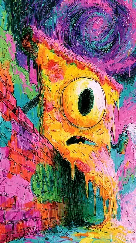 Psychedelic Lowbrow Skate Mutants