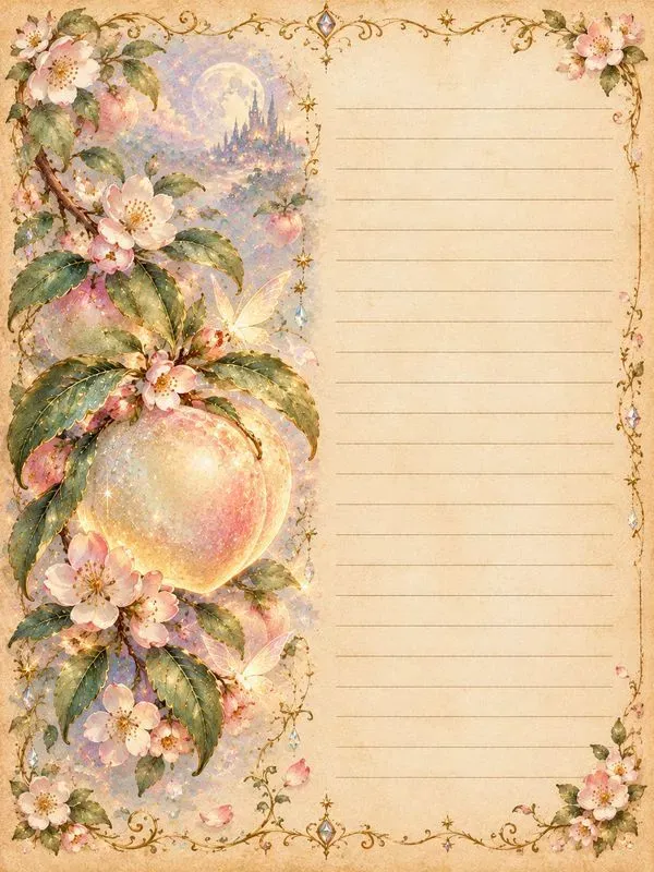 Enchanted Fruit Tale Journal Pages