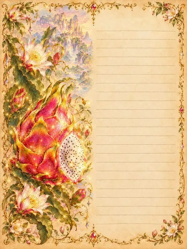 Enchanted Fruit Tale Journal Pages