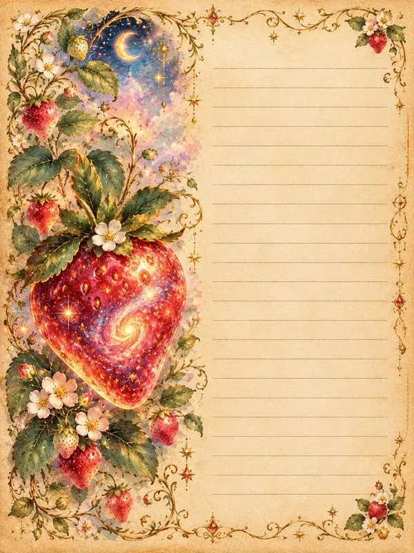 Enchanted Fruit Tale Journal Pages