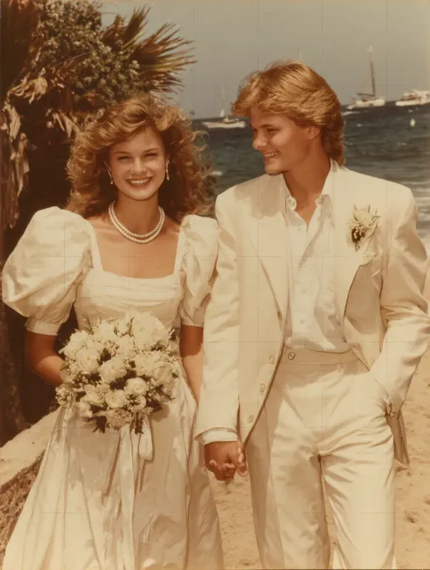 80s 90s Retro VHS Wedding Film Portraits