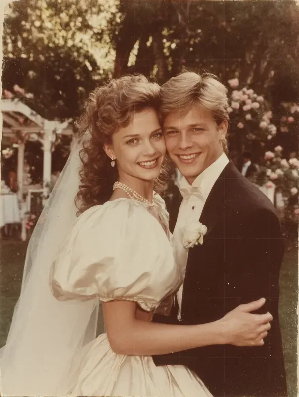 80s 90s Retro VHS Wedding Film Portraits