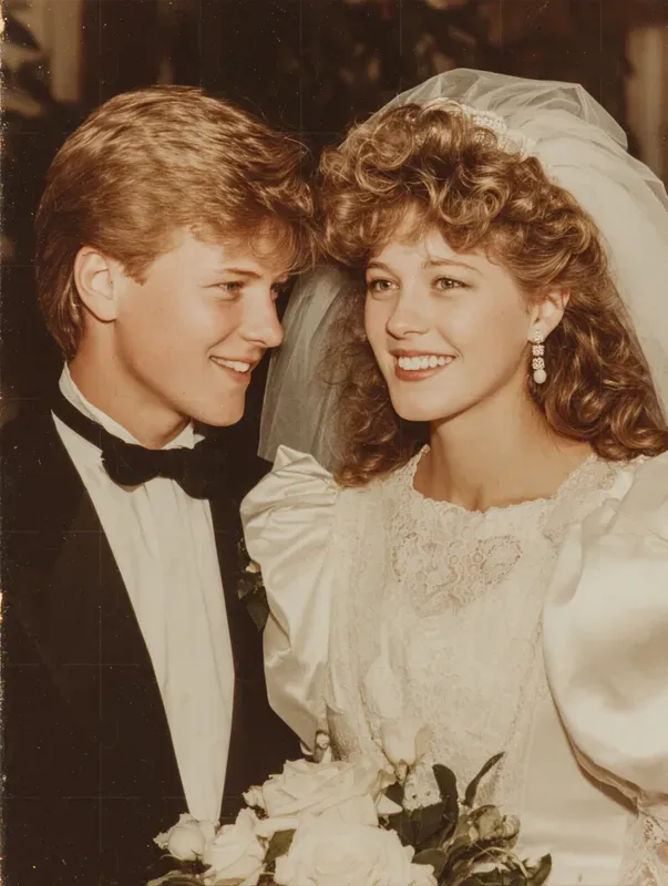 80s 90s Retro VHS Wedding Film Portraits