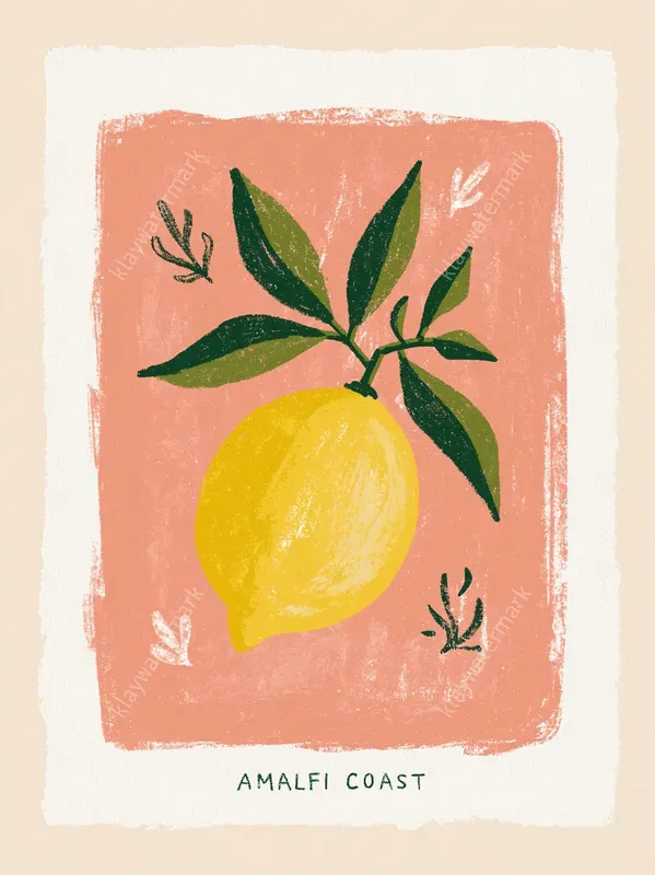 Retro Mediterranean Folk Art Posters