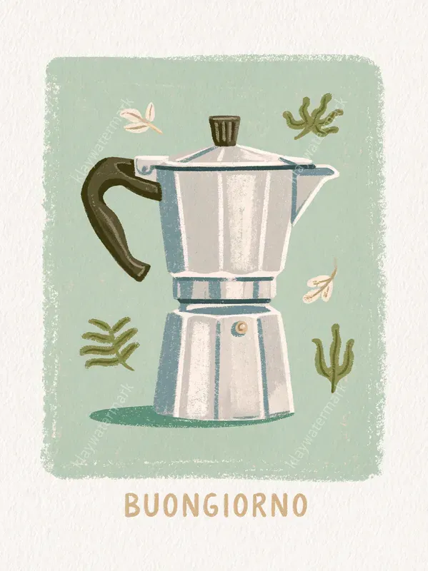 Retro Mediterranean Folk Art Posters