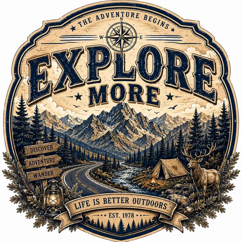 Road Trip Adventure Badge Generator
