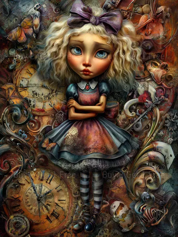 Dark Alice In Wonderland Junk Journals