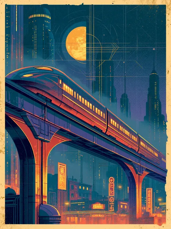 Retro Futurism Poster Packs