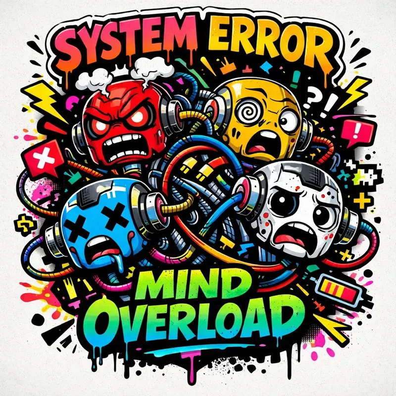 Chaotic Mind Monsters Typography