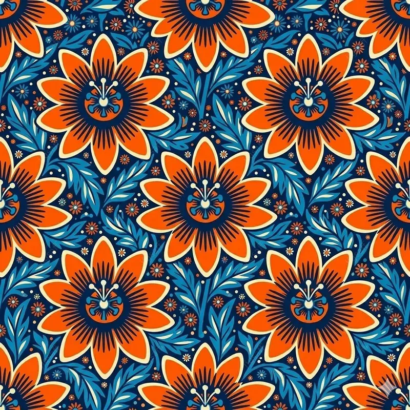 Bold Psychedelic Floral Patterns