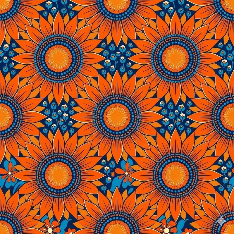 Bold Psychedelic Floral Patterns
