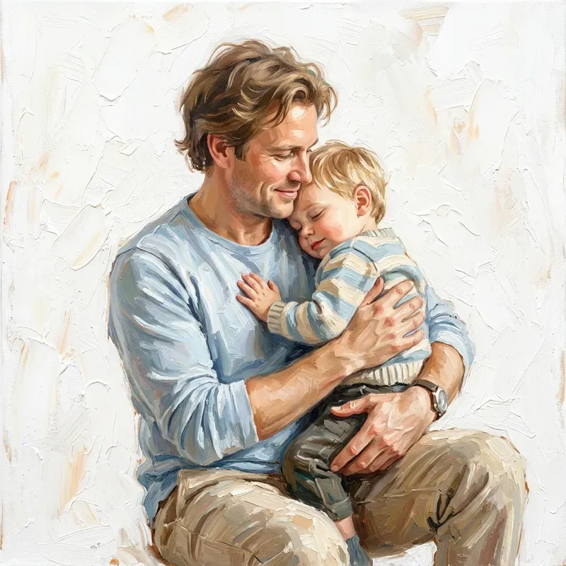 Fathers Loves In Oil Paintings