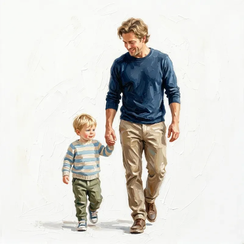Fathers Loves In Oil Paintings