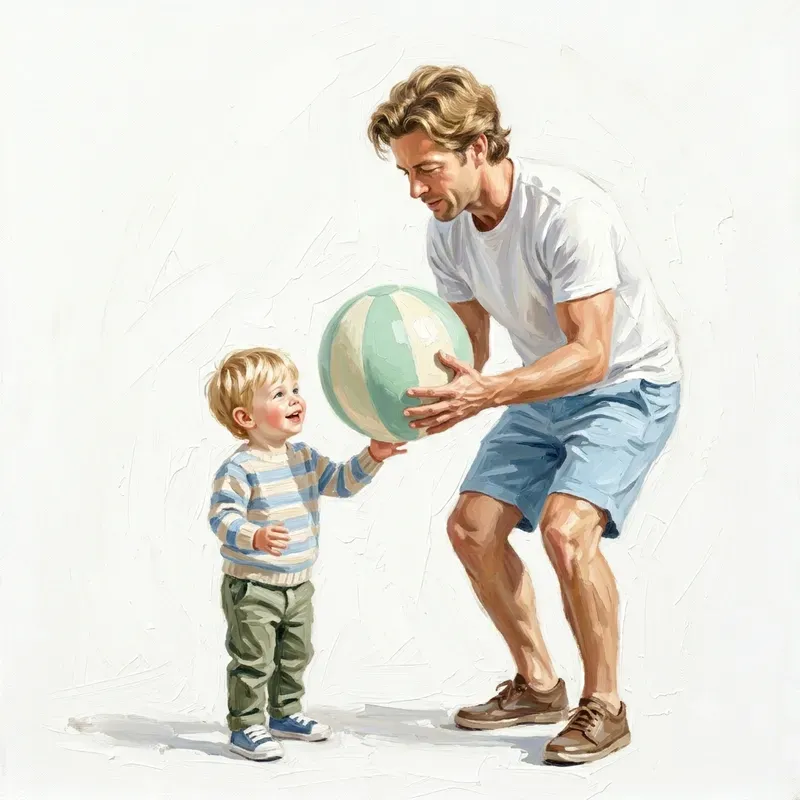 Fathers Loves In Oil Paintings