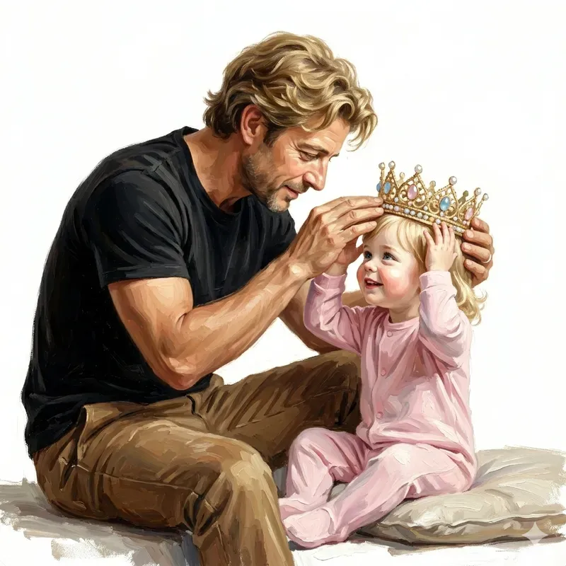 Fathers Loves In Oil Paintings