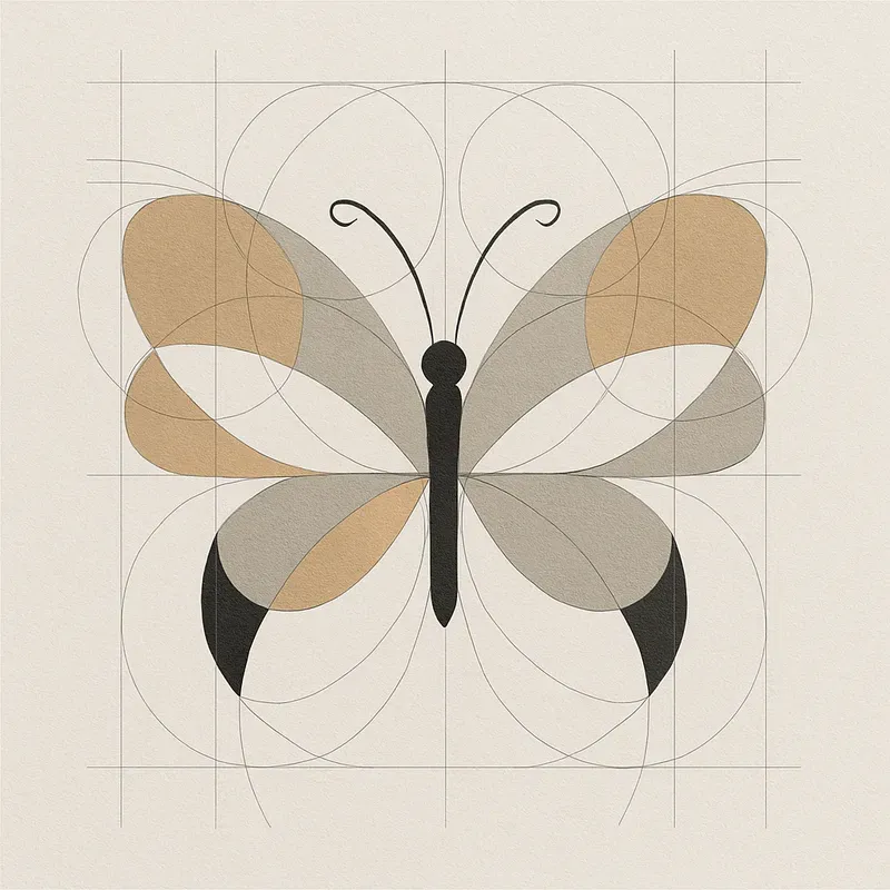 Golden Ratio Grid Logos Minimalist Vecs