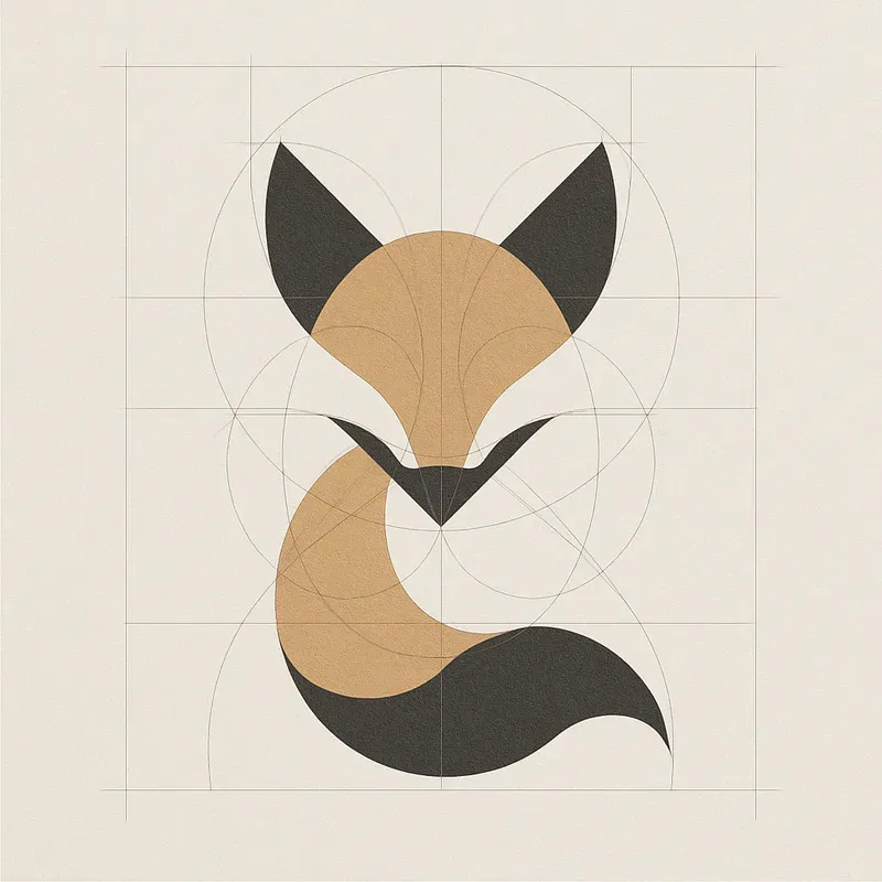 Golden Ratio Grid Logos Minimalist Vecs