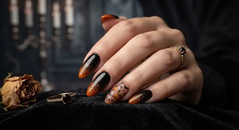 Luxury Halloween Nail Art
