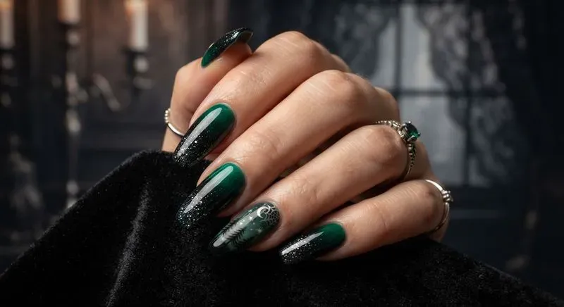 Luxury Halloween Nail Art