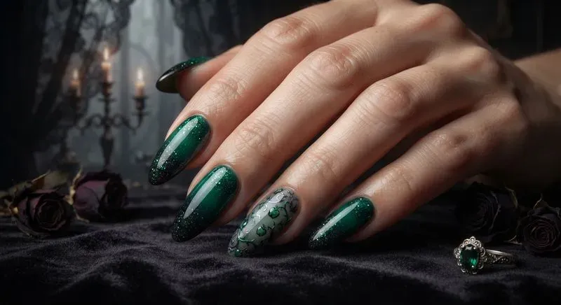 Luxury Halloween Nail Art