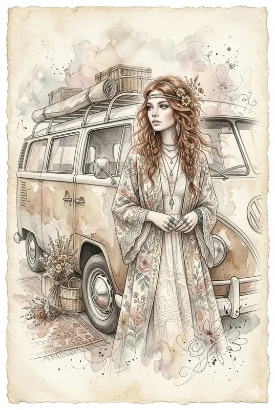 Ethereal Sketch Fashion Illustrations