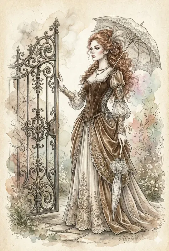 Ethereal Sketch Fashion Illustrations