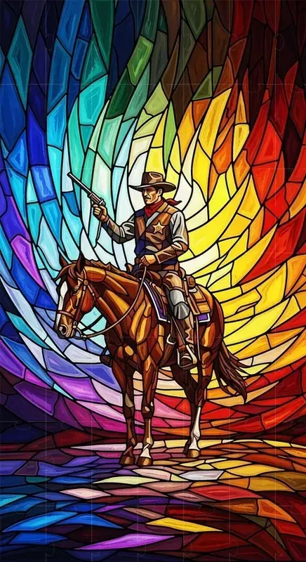 Luminous Stainedglass Cinematic Art