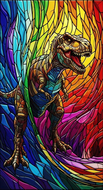 Luminous Stainedglass Cinematic Art