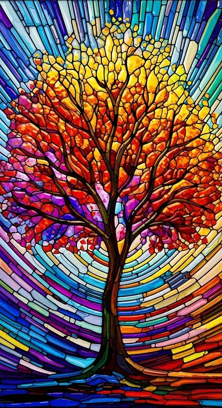 Luminous Stainedglass Cinematic Art