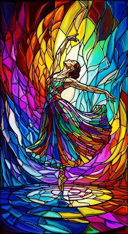 Luminous Stainedglass Cinematic Art