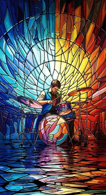 Luminous Stainedglass Cinematic Art