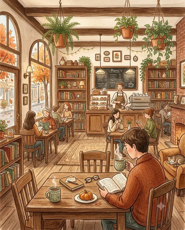 Cozy Cafe Illustration Creators