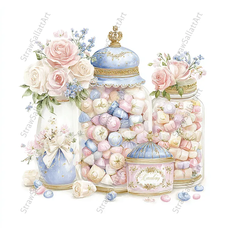 Aristocratic Birthday Kids Party Clipart