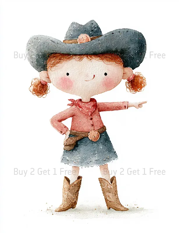 Cowboy Pig Clipart