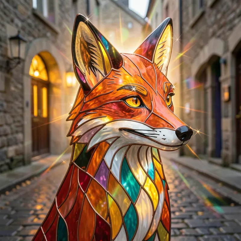 Rainbow Glass Animals