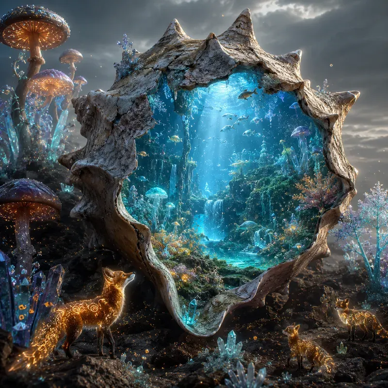 Hidden Worlds Within Broken Vessels