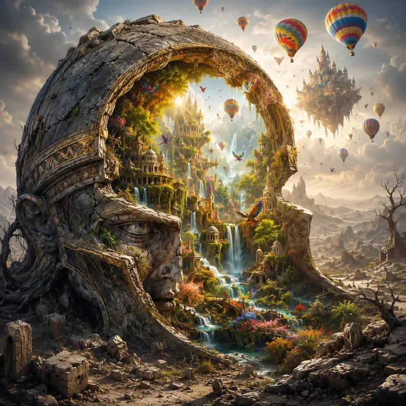 Hidden Worlds Within Broken Vessels