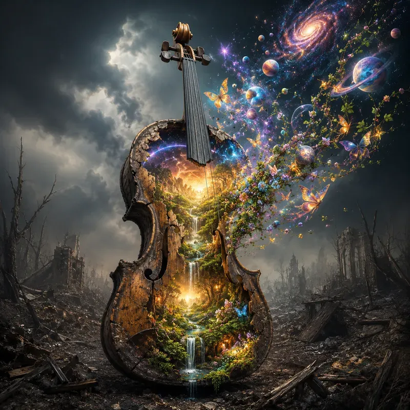 Hidden Worlds Within Broken Vessels