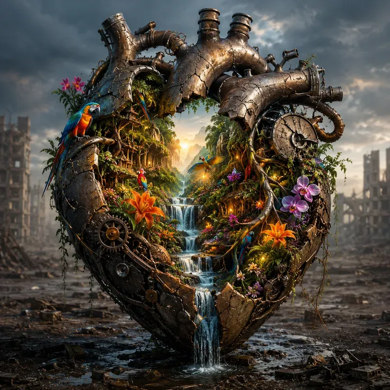 Hidden Worlds Within Broken Vessels