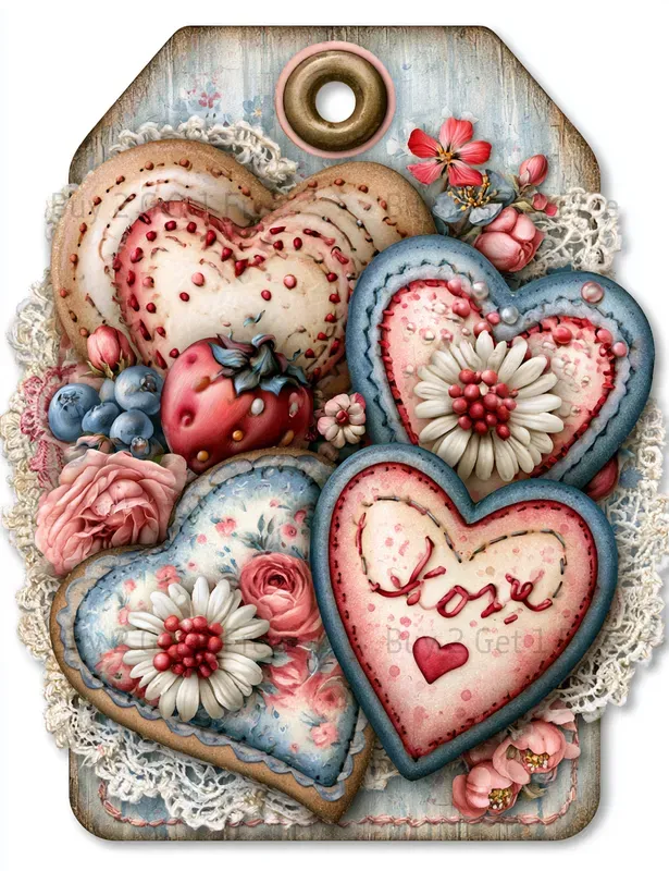 Sweet Denim Baking Girl Product Tags