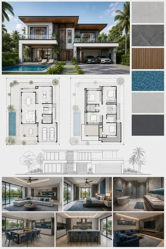 Modern Architecture Presentation Boards