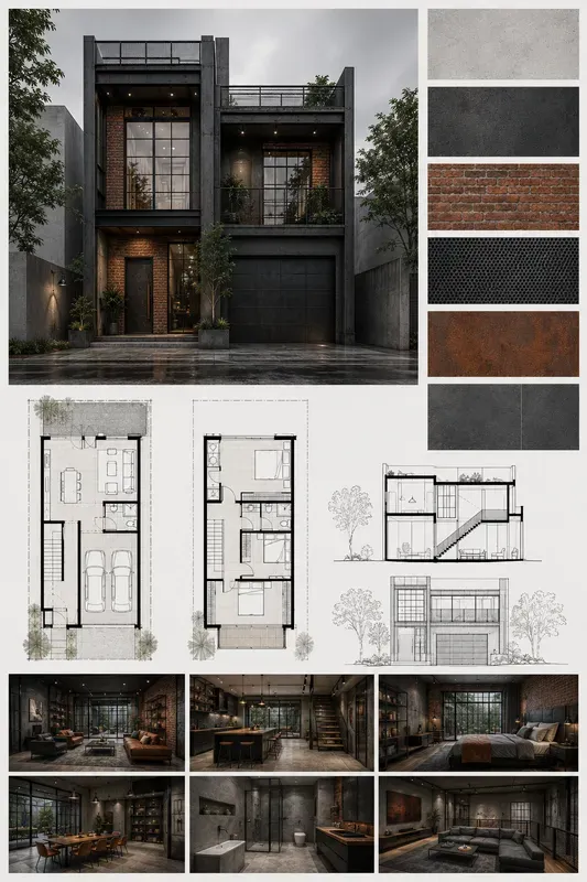 Modern Architecture Presentation Boards
