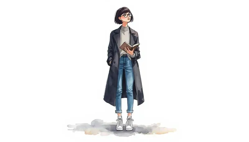Minimalist Watercolor Fashion Illustrations