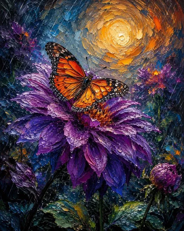 Celestial Creatures In Golden Motion