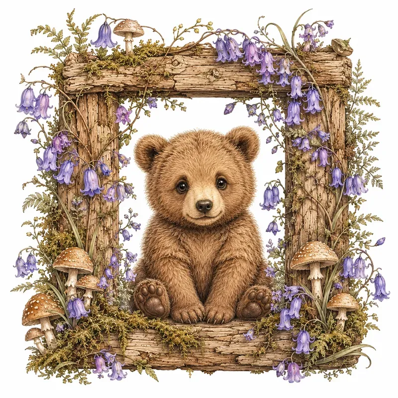 Cute Vintage Cottagecore Animal Cliparts