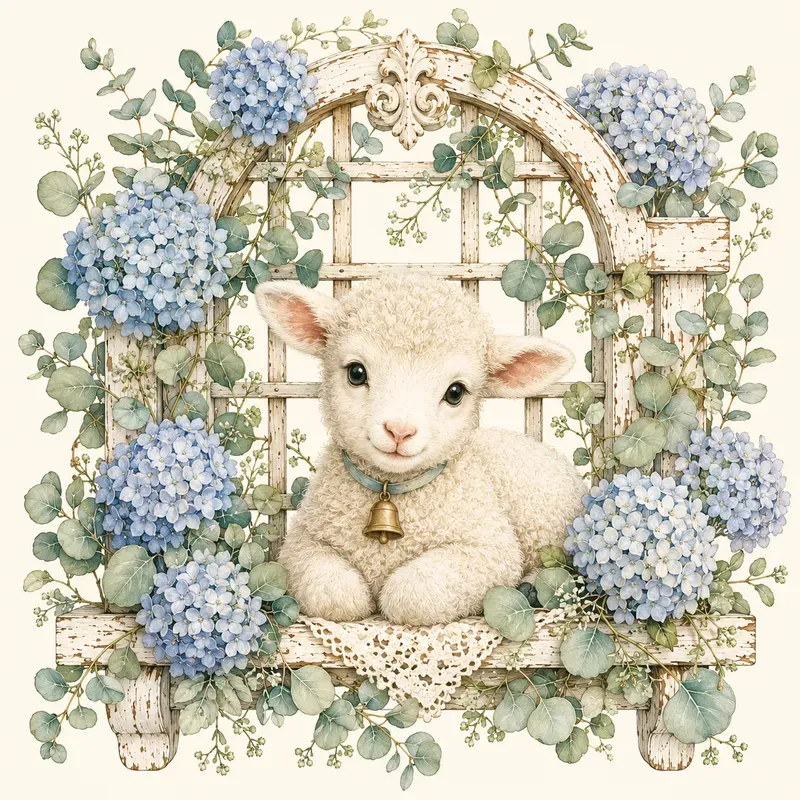 Cute Vintage Cottagecore Animal Cliparts